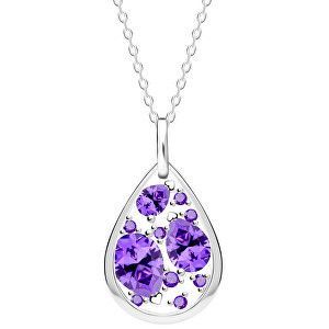 Preciosa Zmyselný strieborný náhrdelník Lyra Violet 5263 56 (retiazka, prívesok) vyobraziť