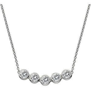 Hot Diamonds Nežný strieborný náhrdelník s topaz a pravým diamantom Willow DN129 vyobraziť