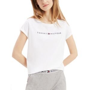 Tommy Hilfiger Dámske tričko Tommy Original Rn Tee Ss Logo UW0UW01618-100 White S vyobraziť