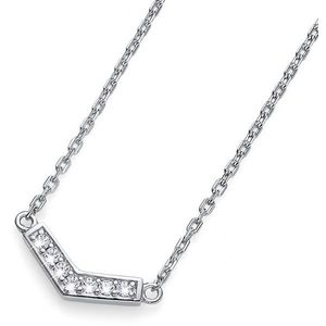 Oliver Weber Strieborný náhrdelník s kryštálmi Bend 61145 vyobraziť