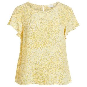 Vila Dámska blúzka Lucy S/S Flounce Top-Fav Lux Goldfinch XS vyobraziť