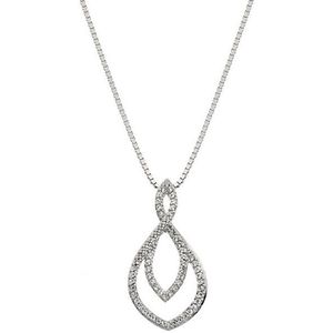 Hot Diamonds Strieborný náhrdelník s pravým diamantom Lily DP733 vyobraziť