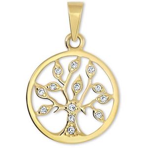 Brilio Zlatý prívesok Strom života s kryštálmi 249 001 00442 vyobraziť