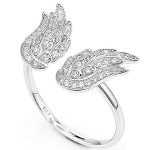 Amen Originálne strieborný prsteň so zirkónmi Angels RW 51 mm vyobraziť