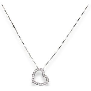Amen Originálne strieborný náhrdelník so zirkónmi Love CLHE2 vyobraziť