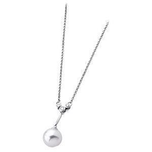 Majorica Strieborný náhrdelník s perlou a kamienkami 12859.01.2.000.010.1 vyobraziť