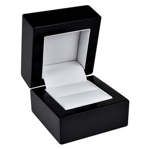 JK Box Čierna drevená krabička na prsteň BB-2 / A25 vyobraziť