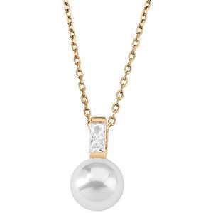 Majorica Strieborný náhrdelník s perlou a kamienkom 12265.01.1.000.010.1 (retiazka, prívesok) vyobraziť