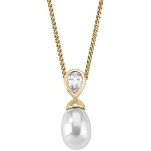 Majorica Strieborný náhrdelník s perlou a kamienkom 12268.01.1.000.010.1 (retiazka, prívesok) vyobraziť