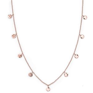 Rosefield Ružovo pozlátený oceľový náhrdelník s peniažky Iggy JTCWR-J097 vyobraziť