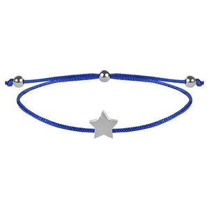 Troli Šnúrkový náramok s hviezdičkou modrá / oceľová vyobraziť