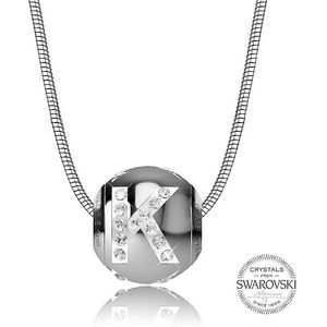 Levien Oceľový náhrdelník písmeno K Cleto-K vyobraziť