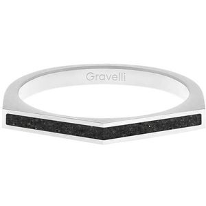 Gravelli Oceľový prsteň s betónom Two Side oceľová / antracitová GJRWSSA122 50 mm vyobraziť