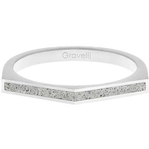 Gravelli Oceľový prsteň s betónom Two Side oceľová / sivá GJRWSSG122 50 mm vyobraziť