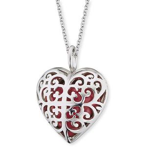 Engelsrufer Strieborný náhrdelník Anjelský zvonček červené srdce ERN-05-HEART-S vyobraziť