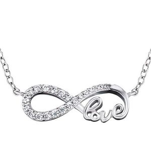 Engelsrufer Strieborný náhrdelník Infinity so zirkónmi ERN-LILINF-LOVE vyobraziť
