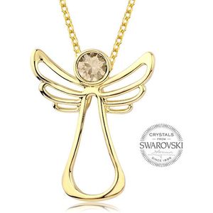 Levien Pozlátený náhrdelník s kryštálom Guardian Angel vyobraziť