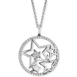 Engelsrufer Strieborný náhrdelník Hviezdy sa zirkónmi ERN-STARS-ZI vyobraziť