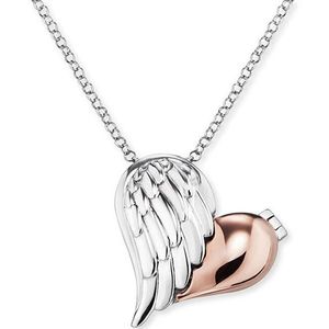 Engelsrufer Strieborný bicolor náhrdelník Medailónik srdce s krídlom ERN-WITHLOVE-2B vyobraziť
