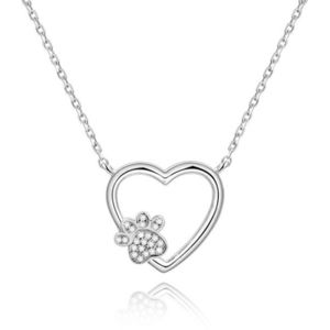 Beneto Strieborný náhrdelník Láska k maznáčikovi AGS702 48 cm vyobraziť