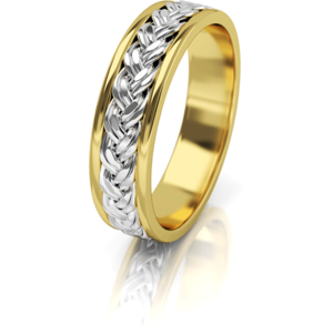 Art Diamond Dámsky prepletaný snubný prsteň zo zlata AUG008 58 mm vyobraziť