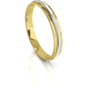 Art Diamond Pánsky bicolor snubný prsteň zo zlata AUG328 62 mm vyobraziť