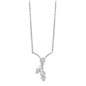 Silver Cat Očarujúce strieborný náhrdelník s perličkami SC313 vyobraziť