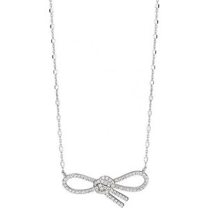 Morellato Strieborný náhrdelník s trblietavou mašličkou 1930 SAHA03 vyobraziť