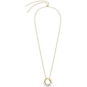 Calvin Klein Pozlátený náhrdelník s perličkami Circling KJAKJN140100 vyobraziť