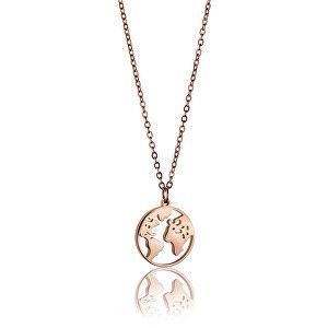Emily Westwood Štýlový náhrdelník s motívom sveta WN1014R vyobraziť