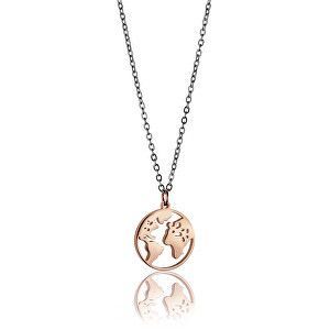 Emily Westwood Štýlový náhrdelník s motívom sveta WN1014RS vyobraziť