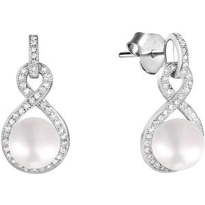 JwL Luxury Pearls Trblietavé náušnice s perlou a zirkónmi JL0593 vyobraziť
