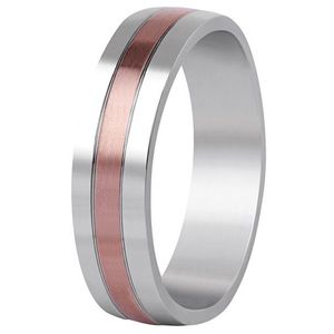 Beneto Bicolor prsteň z ocele SPP10 49 mm vyobraziť