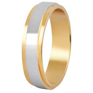 Beneto Dámsky bicolor prsteň z ocele SPD05 49 mm vyobraziť
