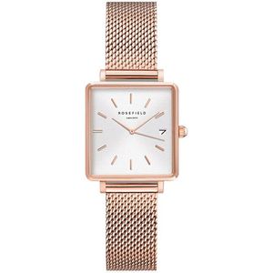 Rosefield The Mini Boxy XS White Sunray Mesh Rose gold QMWMRG-Q040 vyobraziť