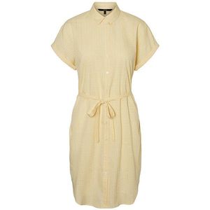 Vero Moda Dámske šaty VMHEAVEN SL ABK SHIRT DRESS WVN Banana Cream SNOW WHITE S vyobraziť