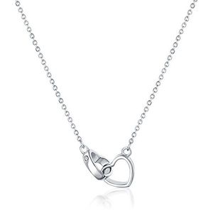 JVD Strieborný náhrdelník Spojená srdce SVLN0051XD50045 vyobraziť