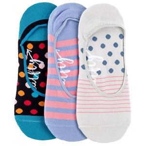 Meatfly 3 PACK - dámske ponožky Low socks S19 I / Blue vyobraziť