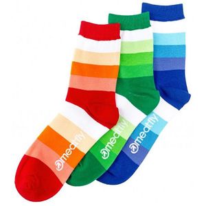 Meatfly 3 PACK - ponožky Stripe s S hades socks S19 Multi pack 36-39 vyobraziť