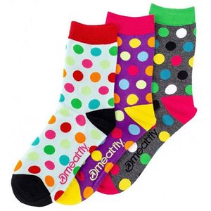 Meatfly 3 PACK - ponožky Light Regular Dots socks S19 Multi pack 36-39 vyobraziť