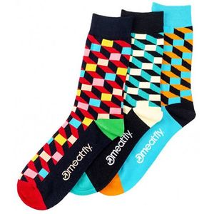 Meatfly 3 PACK - ponožky 3D Checkers socks S19 39-42 vyobraziť