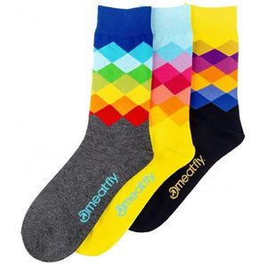 Meatfly 3 PACK - ponožky Pixel socks S19 39-42 vyobraziť