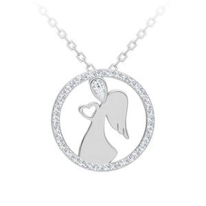 Preciosa Nežný strieborný náhrdelník Angelic Love 5295 00 vyobraziť