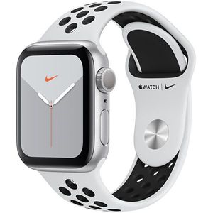 Apple Watch Series 5 Nike 40mm stříbrný hliník s bílým Nike řemínkem vyobraziť