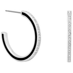 Karl Lagerfeld Kruhové náušnice s kryštálmi 5545297 vyobraziť
