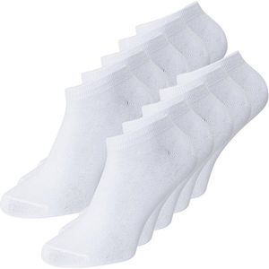 Jack&Jones 10 PACK - pánske ponožky JACDONGO 12172337 White vyobraziť