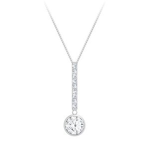 Preciosa Strieborný náhrdelník s kubickou zirkónia Lucea 5296 00 (retiazka, prívesok) vyobraziť