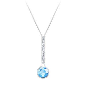 Preciosa Strieborný náhrdelník s kubickou zirkónia Lucea 5296 67 (retiazka, prívesok) vyobraziť
