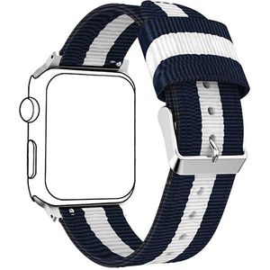4wrist NATO řemínek pro Apple Watch - Modrá/Bílá 38/40 mm vyobraziť