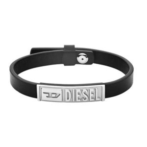 Diesel Čierny kožený náramok DX1226040 vyobraziť